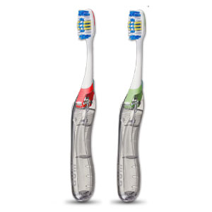 GUM Travel Toothbrushes - Compact Soft - 2 brushes