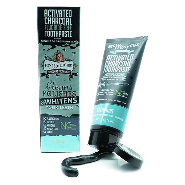 My Magic Mud Charcoal Whitening Toothpaste - Spearmint - 4oz