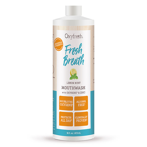 Oxyfresh Fresh Breath Mouthwash - Lemon Mint - 16oz